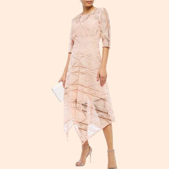 Maje Ripaz Lace Midi Dress - Picture 1 of 5